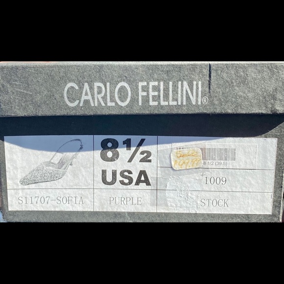 Carlo Fellini heels 👠 purple and iridescent, 8.5 - Picture 4 of 5